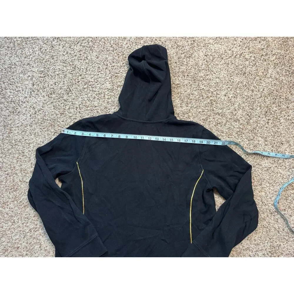 Lauren Active Ralph Lauren Zip Up Hoodie Womens XL Black Gold Crest Knit Jacket